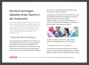 Arztpraxis - 1 Page - small